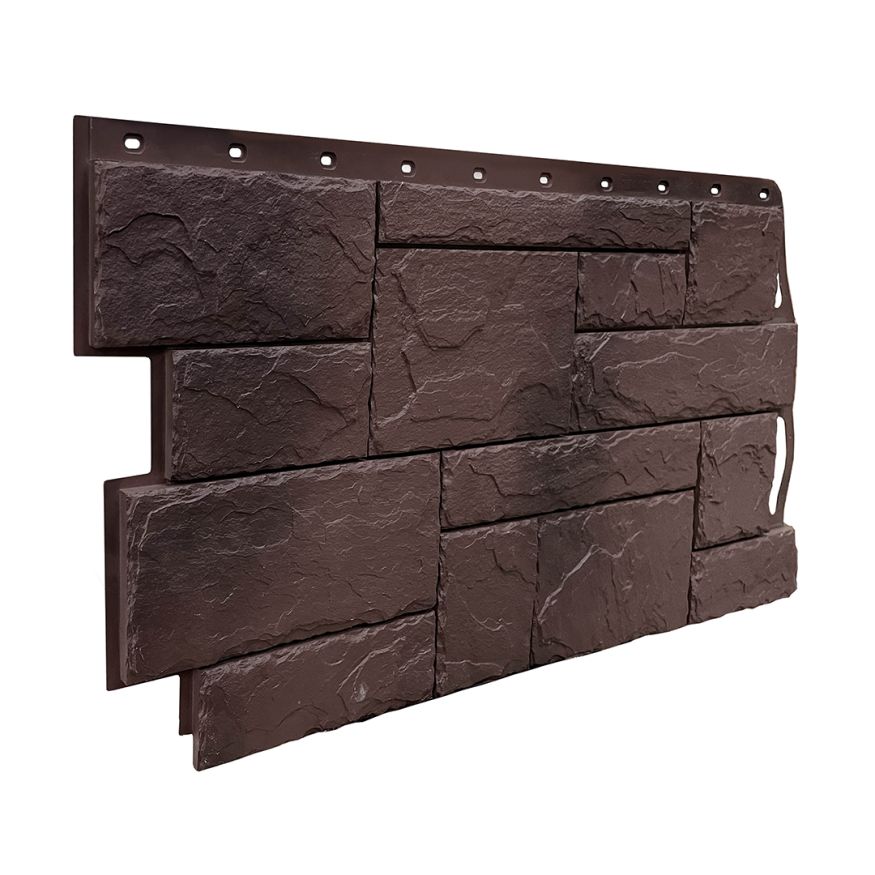 Фасадная панель FineBer Камень природный, Коричневый купить в Сургуте