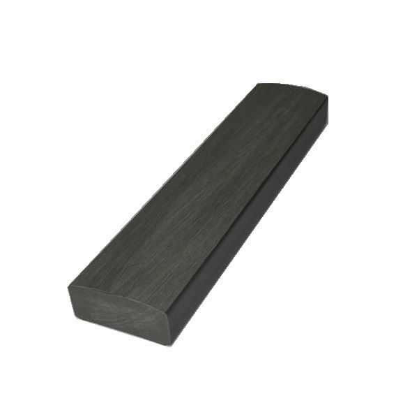 Лавочный брус Ecodecking Некст полнотелый брашированный, Графит купить в Сургуте