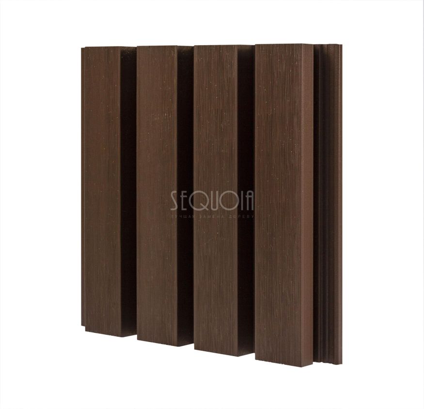 Доска фасадная SEQUOIA co-extrusion Коричневая купить в Сургуте