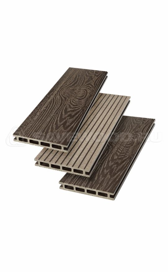 Террасная доска ДПК SaveWood, SW Carpinus (T), Темно-коричневый купить в Сургуте