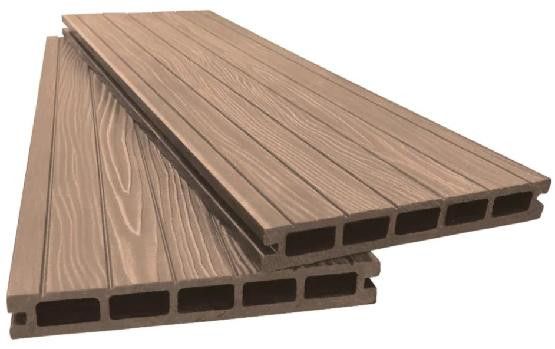 Террасная доска ДПК 3D Ай-Техплас 160x22, цвет какао купить в Сургуте