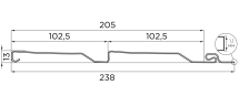 Виниловый сайдинг Fineber Standard Белый