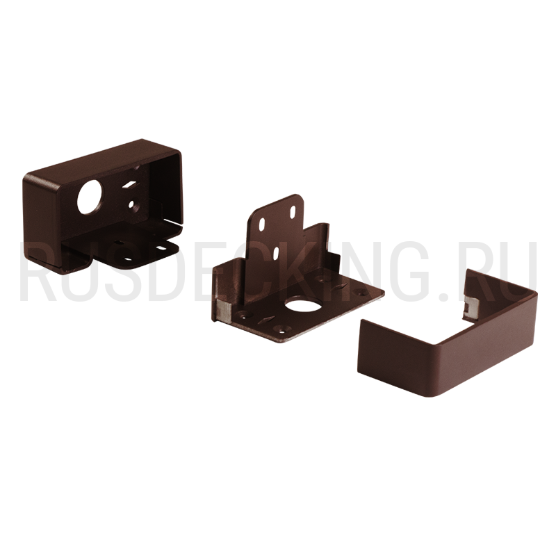Комплект крепления перил прямое RusDecking Unodeck Венге купить в Сургуте