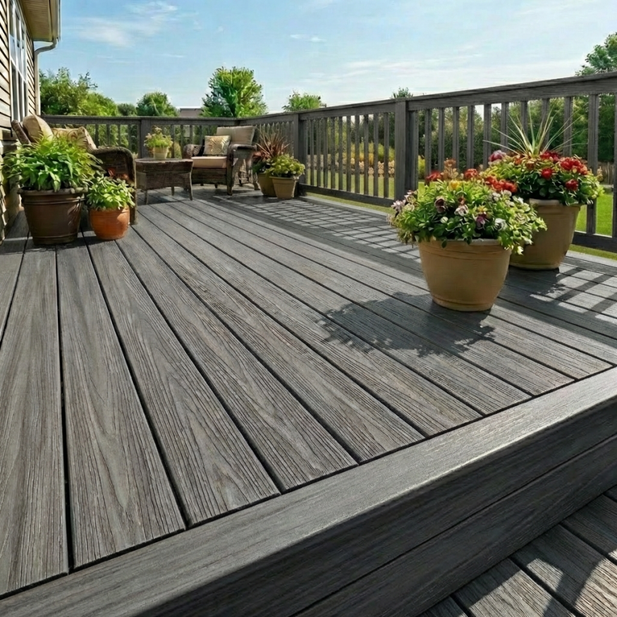 Террасная доска ДПК GardenParkett Табула, Серый купить в Сургуте