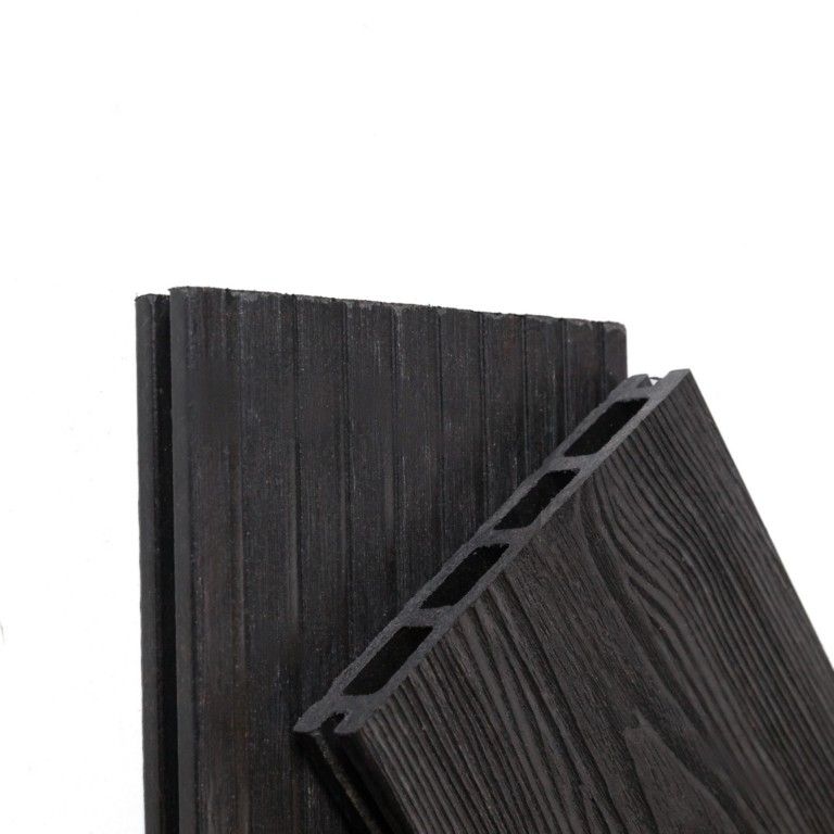 Террасная доска Ecodecking Комфорт 3D Графит купить в Сургуте