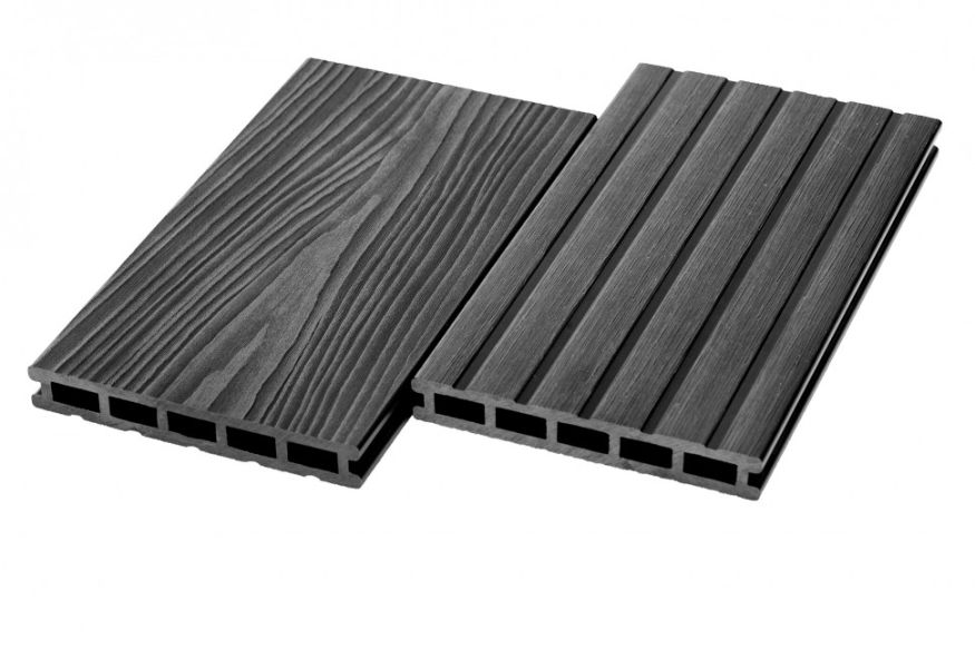 Террасная доска ДПК RusDecking Unodeck Mogano - Графит купить в Сургуте