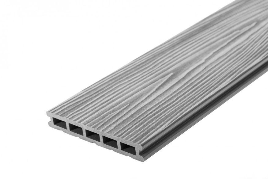 Террасная доска ДПК RusDecking Unodeck Mogano - Серый купить в Сургуте