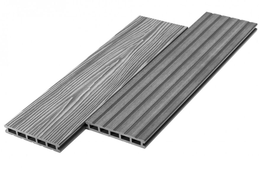Террасная доска ДПК RusDecking Unodeck Mogano - Серый купить в Сургуте