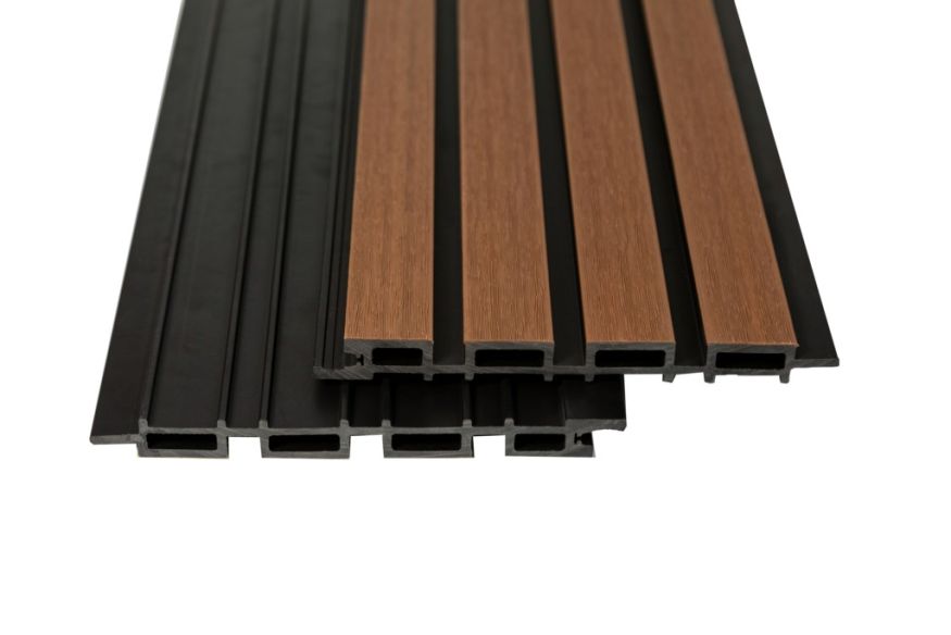 Реечная фасадная панель Ecodecking Скай Коэкструзия Тик купить в Сургуте