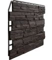 Фасадная панель Fineber, 3D Скол, Тёмный коричневый купить в Сургуте