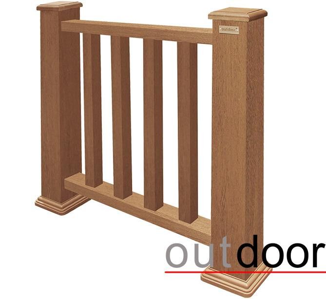 Ограждение из ДПК Outdoor Классик 3D STORM дубовый. купить в Сургуте