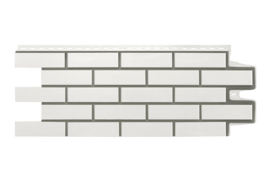 Фасадные панели Grand Line, Клинкерный кирпич Design, Молочный, шов RAL 7006 купить в Сургуте