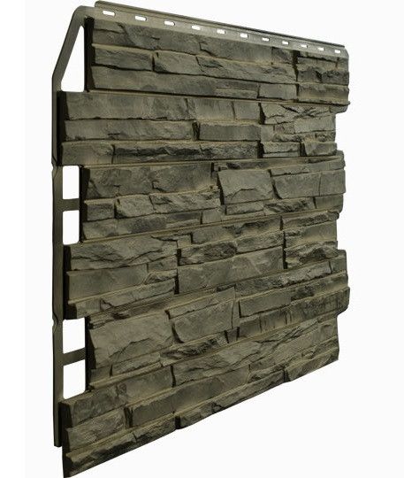 Фасадная панель Fineber, Скол 3D, Цвет Дымчатый купить в Сургуте