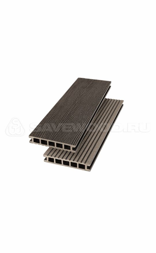 Террасная доска ДПК SaveWood, SW Ornus (R), Темно-коричневый купить в Сургуте