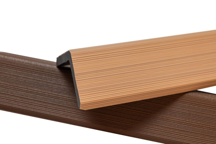 Уголок торцевой Ecodecking Скай коэкструзия Бук купить в Сургуте