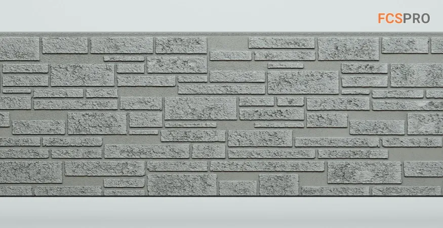 Фиброцементные панели FCS Simple АА1 (под камень) купить в Сургуте