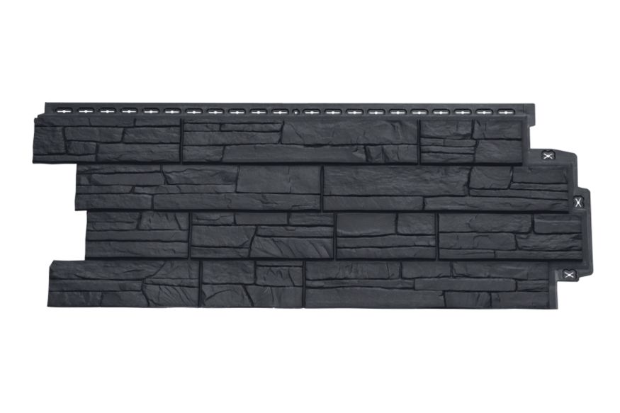 Фасадная панель Grand Line, Сланец Classic, Графит купить в Сургуте