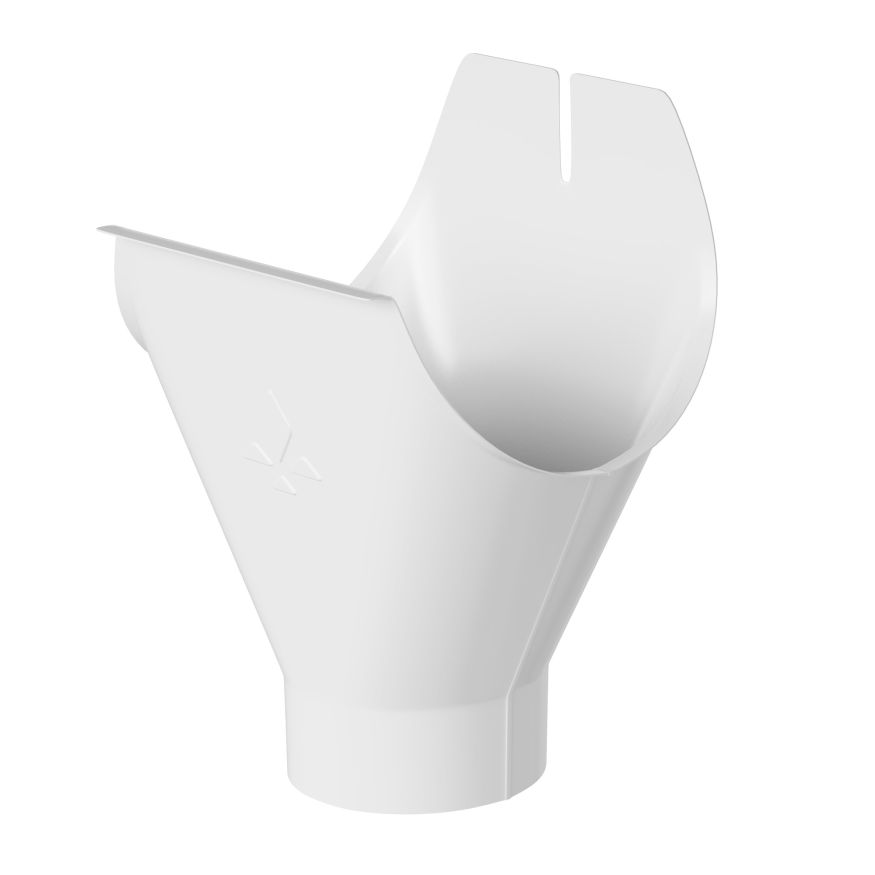 Воронка желоба Aquasystem, PU MATT, RAL 9003 Белый 150/100 купить в Сургуте