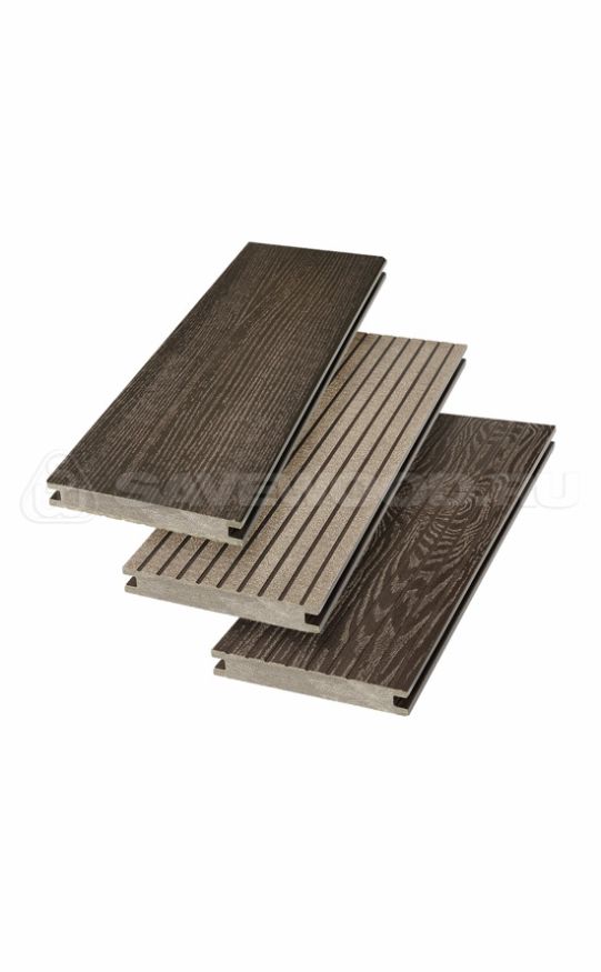 Террасная доска ДПК SaveWood, SW Fraxinus (R), Темно-коричневый купить в Сургуте