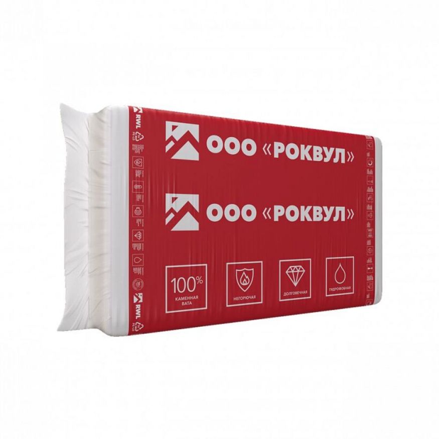 Утеплитель Роквул Каркас Баттс 100мм, 6 плит, 3.6м2, 600х1000мм, 0.36м3 Rockwool купить в Сургуте
