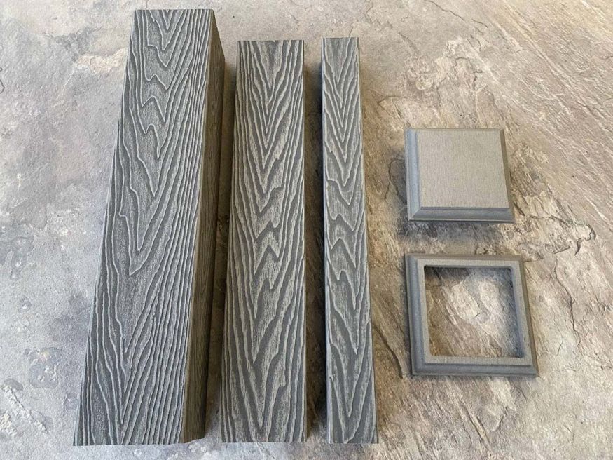 Столб для ограждения из ДПК EasyDecking, Wood-X, Серый купить в Сургуте