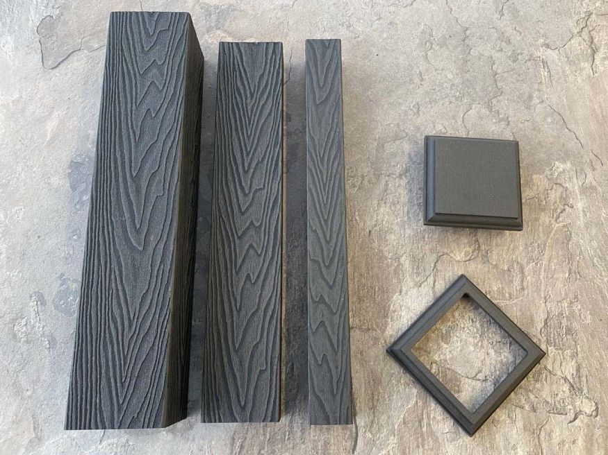 Столб для ограждения из ДПК EasyDecking, Wood-X, Черное дерево купить в Сургуте