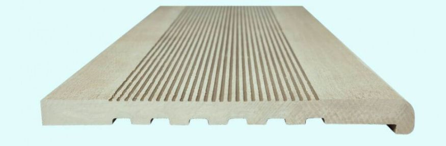 Ступени из полнотелого ДПК NanoWood - Кремовый цвет. купить в Сургуте