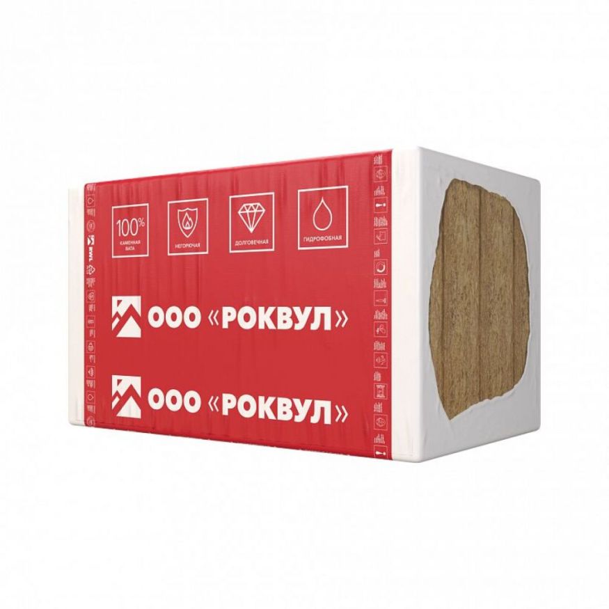 Утеплитель Rockwool ВЕНТИ БАТТС Д Оптима 150х600х1000/4шт/2.4м2/0.36м3 (16упак/палл) Rockwool купить в Сургуте