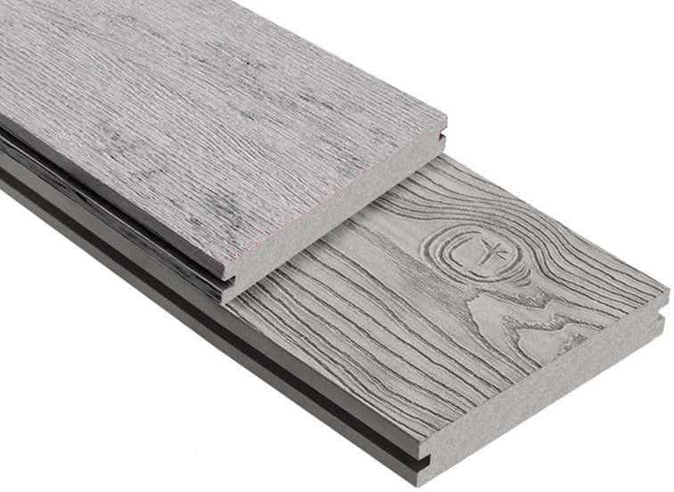 Террасная доска ДПК Outdoor 3D полнотелая STORM/OCEAN GREY, серый микс. купить в Сургуте