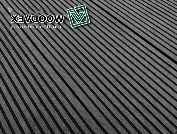 Террасная доска WOODVEX Select из ДПК в цвете Графит купить в Сургуте
